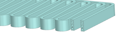 Bild 10: Designvorschlag für Geometrien von Kühlkanälen